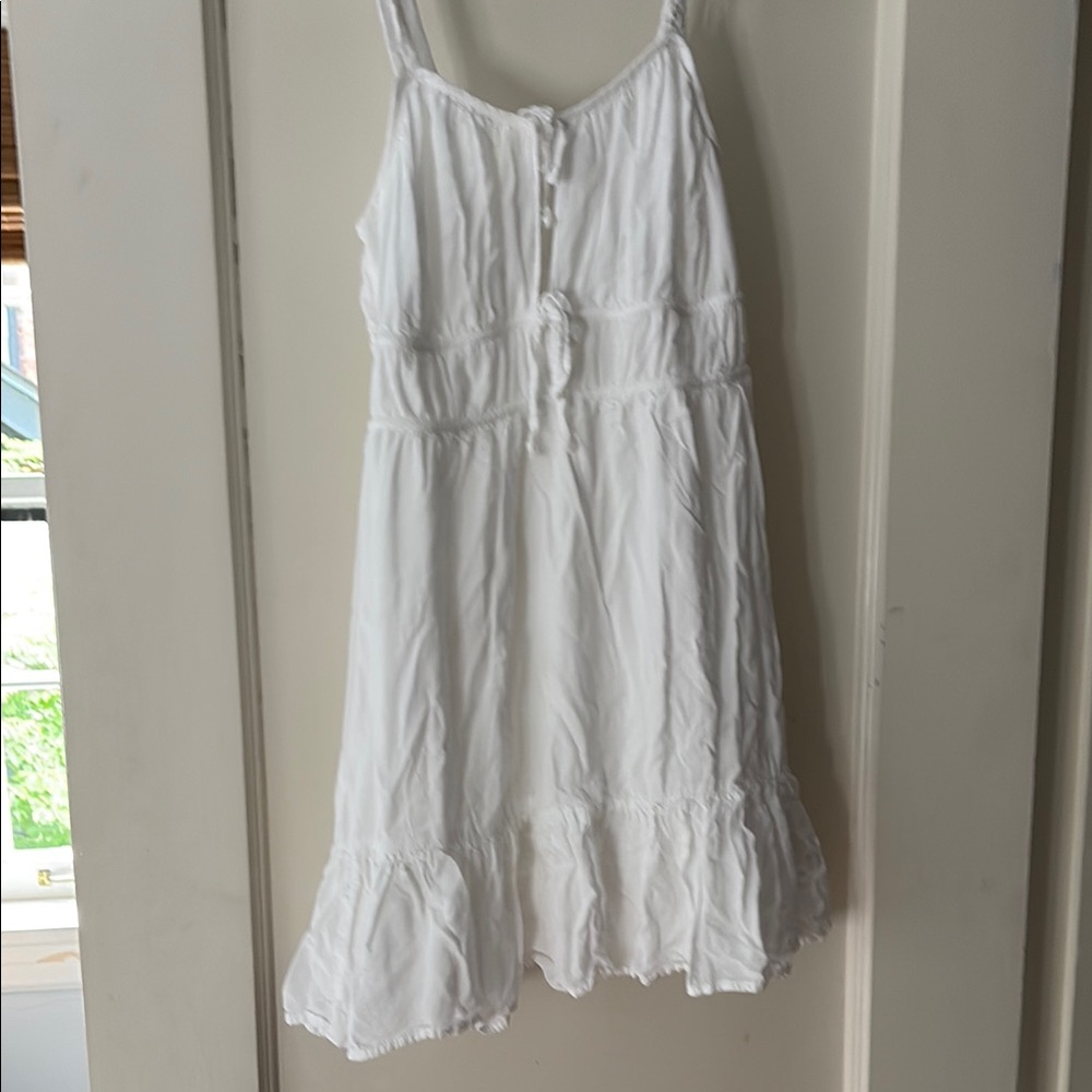 American Eagle By Payless White Tiered Ruffled Sundress